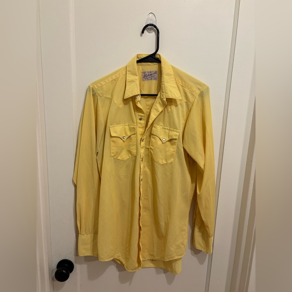 Men's Yellow Shirt Jacket